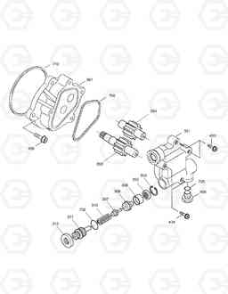 4140 GEAR PUMP SOLAR 140W-V, Doosan