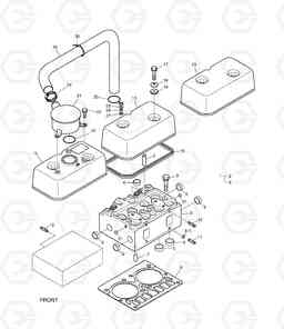 016 CYLINDER HEAD M300-V (DE08TIS D114, Doosan