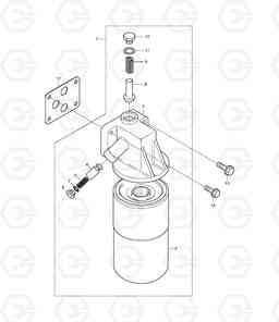 019 OIL FILTER M300-V (DE08TIS D114, Doosan