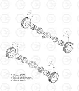 1155 WHEEL ASS'Y M300-V (DE08TIS D114, Doosan