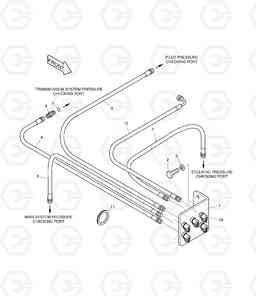 1250 REMOTE PRESSURE CHECK PIPING M300-V (DE08TIS D114, Doosan