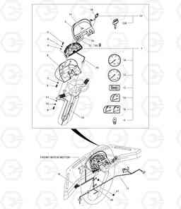 1460 ELECTRIC PARTS(1)-GAUGE PANEL M300-V (DE08TIS D114, Doosan