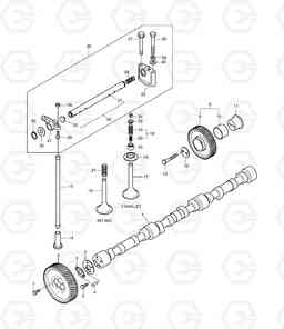 170 CAM SHAFT M300-V (DE08TIS D114, Doosan