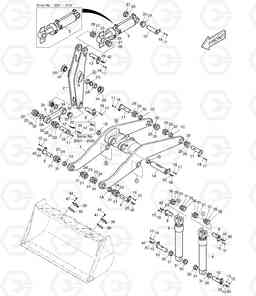 2100 LOADER ARM M300-V (DE08TIS D114, Doosan