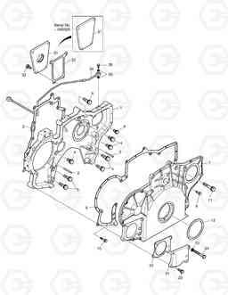 002 TIMING GEAR CASE SOLAR 470LC-V, Doosan