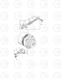 025 ALTERNATOR MOUNTING SOLAR 470LC-V, Doosan