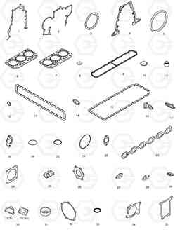 031 OVER HAUL GASKET KIT-ALL SOLAR 470LC-V, Doosan