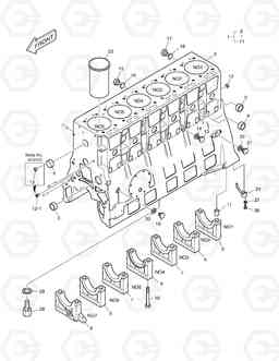 110 CYLINDER BLOCK SOLAR 470LC-V, Doosan