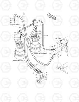 1250 OIL COOLER PIPING(3) SOLAR 470LC-V, Doosan