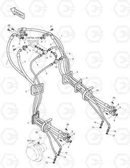 2160 TRAVEL PIPING SOLAR 470LC-V, Doosan