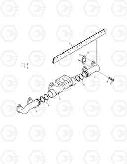 250 EXHAUST MANIFOLD SOLAR 470LC-V, Doosan