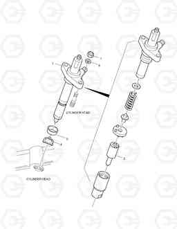 280 INJECTION NOZZLE SOLAR 470LC-V, Doosan