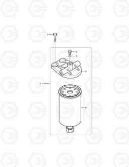 016 FUEL FILTER SOLAR 180W-V, Doosan