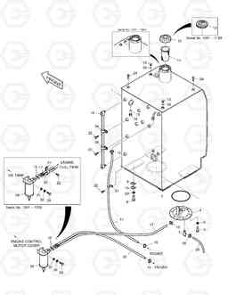 1180 FUEL TANK SOLAR 180W-V, Doosan