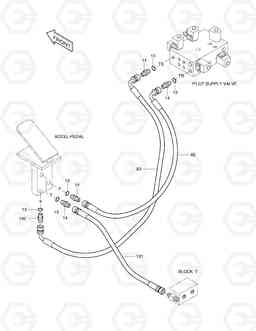 1410 PILOT PIPING(12) SOLAR 180W-V, Doosan