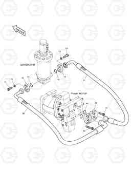 2210 PROPELLING PIPING(1)-TRAVEL MOTOR SOLAR 180W-V, Doosan