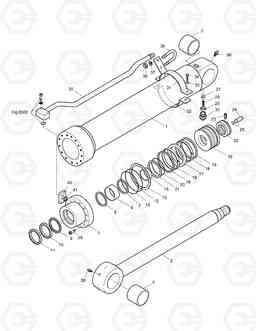 4430 ARM CYLINDER-LOCK VALVE SOLAR 180W-V, Doosan