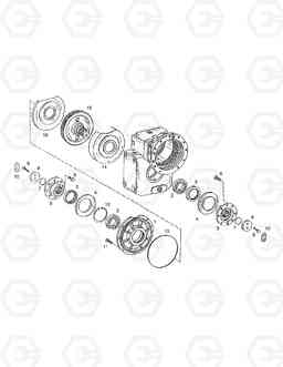 4600 OUTPUT SHAFT-TRANSMISSION SOLAR 180W-V, Doosan