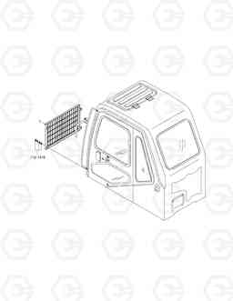 6200 CABIN LOW GUARD SOLAR 180W-V, Doosan