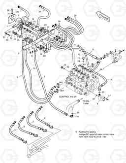 6540 MAIN PIPING-ARTI.BOOM SOLAR 180W-V, Doosan