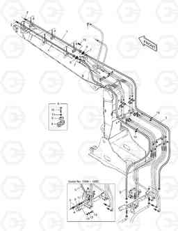 6690 FRONT PIPING-PERO-ARTI.BOOM SOLAR 180W-V, Doosan