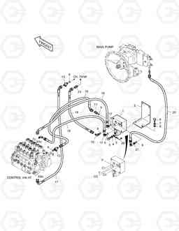 6710 PILOT PIPING-ONE WAY-ED SOLAR 180W-V, Doosan