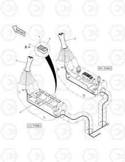 6720 JOYSTICK VALVE ASS'Y-3 SWITCH SOLAR 180W-V, Doosan