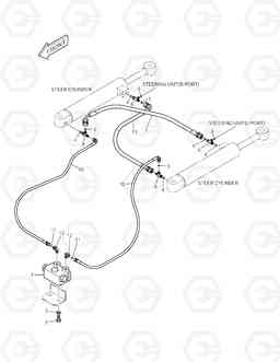 1170 STEER PIPING TXL250-1, Doosan