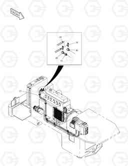 1540 HEATER PIPING TXL250-1, Doosan