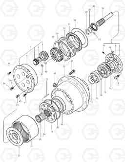 3340 FRONT PLANETARY GEAR TXL250-1, Doosan