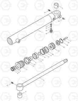 3600 STEERING CYLINDER TXL250-1, Doosan