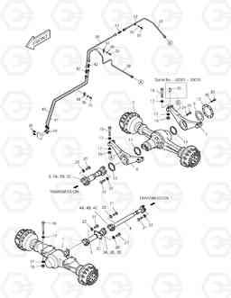 5170 AXLE & DRIVE SHAFT-SUPER MAX. TRAC TXL250-1, Doosan