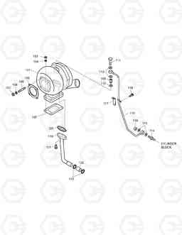 014 TURBO CHARGER & OIL PIPE SOLAR 140W-V, Doosan