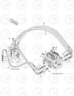 1290 MAIN PIPING(5)-TRAVEL SOLAR 140W-V, Doosan