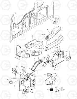 1520 DUCT COVER ASS'Y SOLAR 140W-V, Doosan