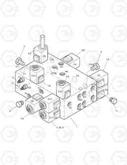 4275 PILOT & T/M SUPPLY VALVE-DOZER & OUTRIGG SOLAR 140W-V, Doosan