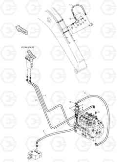 6580 PILOT PIPING-P3C SOLAR 140W-V, Doosan