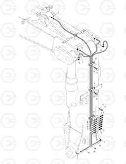 6630 FRONT LUBRICATION PIPING-ARTI.BOOM SOLAR 140W-V, Doosan