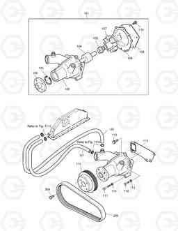 012 WATER PUMP MEGA200-V TONY, Doosan