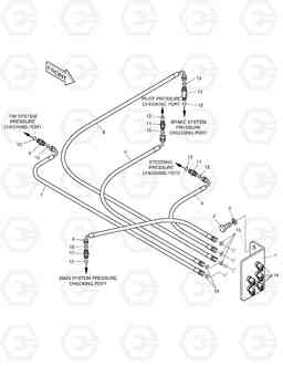 1220 REMOTE PRESSURE CHECK PIPING MEGA200-V TONY, Doosan