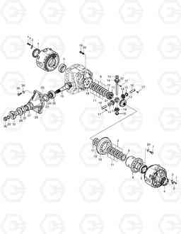 3330 DIFFERENTIAL-FRONT AXLE MEGA200-V TONY, Doosan