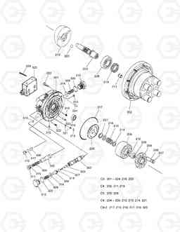 4120 TRAVEL MOTOR SOLAR 030PLUS, Doosan