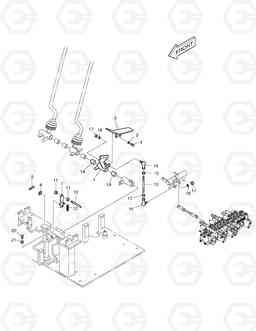 6100 CONTROL LEVER - BREAKER SOLAR 030PLUS, Doosan