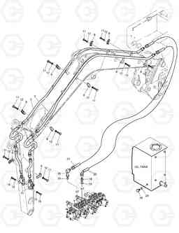 6120 BREAKER PIPING - TWO WAY SOLAR 030PLUS, Doosan