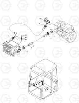 6150 HEATER PIPING SOLAR 030PLUS, Doosan