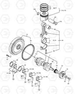 156 CRANK SHAFT SOLAR 035, Doosan