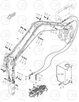 6120 BREAKER PIPING - TWO WAY SOLAR 035, Doosan