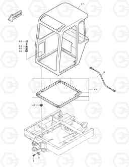 6200 CABIN MOUNTING SOLAR 035, Doosan