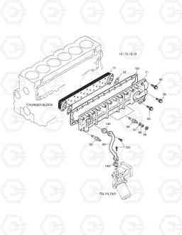 009 OIL COOLER SOLAR 140-V, Doosan