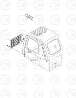 6210 CABIN LOW GUARD SOLAR 140-V, Doosan